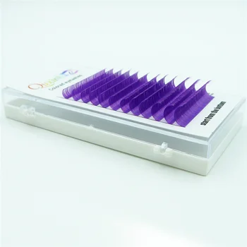 

QUXINHAO Premium Natural Color Eyelash8-14 mm Mixed Length C D Extension Individual Mink Soft Fake False Lashes Makeup cilios