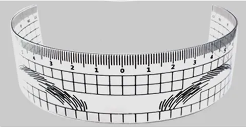 Reusable Eyebrow Ruler Microblading Semi Permanent Eye Brow Tattoo Position Ruler Guide Makeup Stencil MeasureTools makeup
