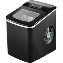 12 кг/24 ч Портативный льдогенератор 2,2 литровый резервуар для воды для кухни пуля Быстрое изготовление льда с ЖК-панелью простое управление