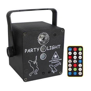 

Mini RGB LED Disco Projector Light Remote Control KTV Show Party Stage Lamp