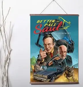 

Better Call Saul Art Print canvas Poster Canvas Scroll Painting with wood