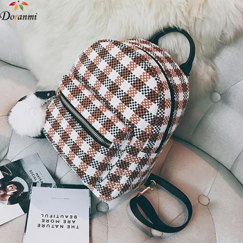 

DORANMI Canvas Small Backpacks For Women 2019 Luxury Brand Designed Mini Schoolbag Female Back Shoulder Bag Mochila DJB975