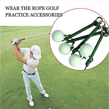 

Practice Beginners Swing Training Aids Plastic Durable With Rope Golf Ball Outdoor Practical Sport Accessory Hit Shot