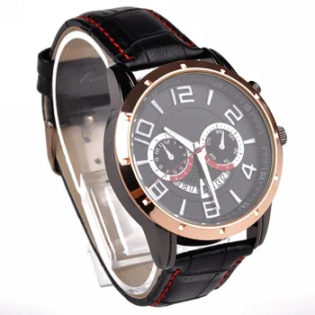

Quartz Analog Business PU Round Gifts Fashion Daily Practical Unisex Wrist Watch