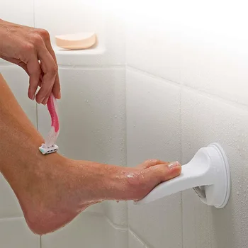 

Labor Saving Accessories Rack Shaving Leg Non Slip Stool Mat Washing Suction Cup Holder Grip Foot Rest Bathroom Shower Aid