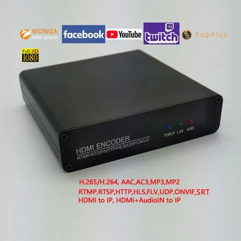 HEVC H.265/H.264 codificador de vídeo HDMI transmisión en directo vía HTTP HLS FLV RTSP RTMP UDP ONVIF m3u8 A Facebook Youtube