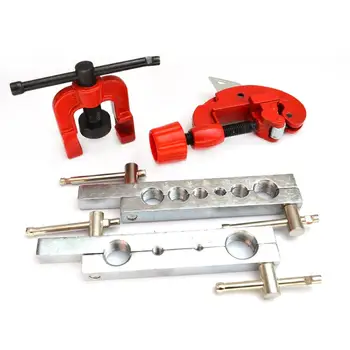 

Pipe Riveter Pipe Expander Expansion Set Double Flaring Brake Line Tool Kit Tubing Car Truck Tool With Mini Pipe Cutter