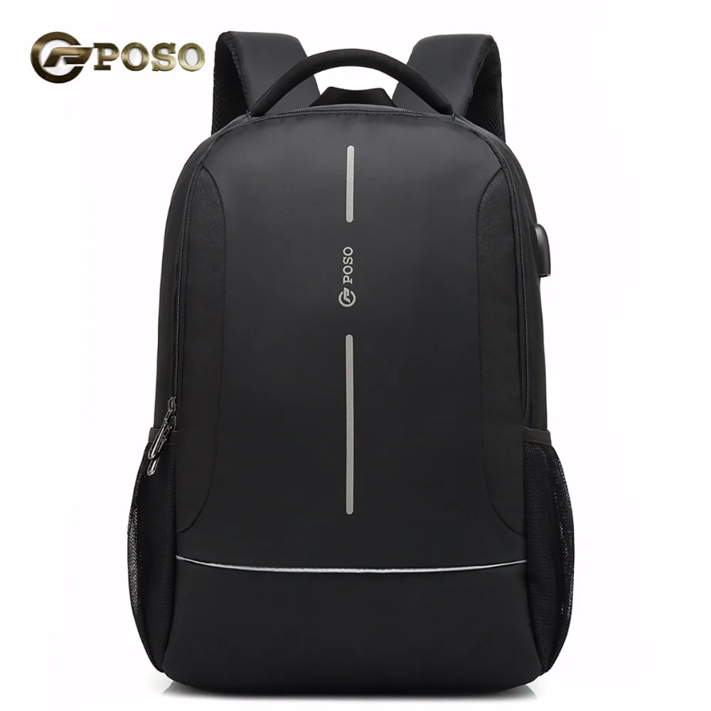 

POSO Backpack 15.6 inch USB Laptop Backpack MultiFunction Nylon Waterproof Backpack Fashion Student Backpack Teenage Girls Boys