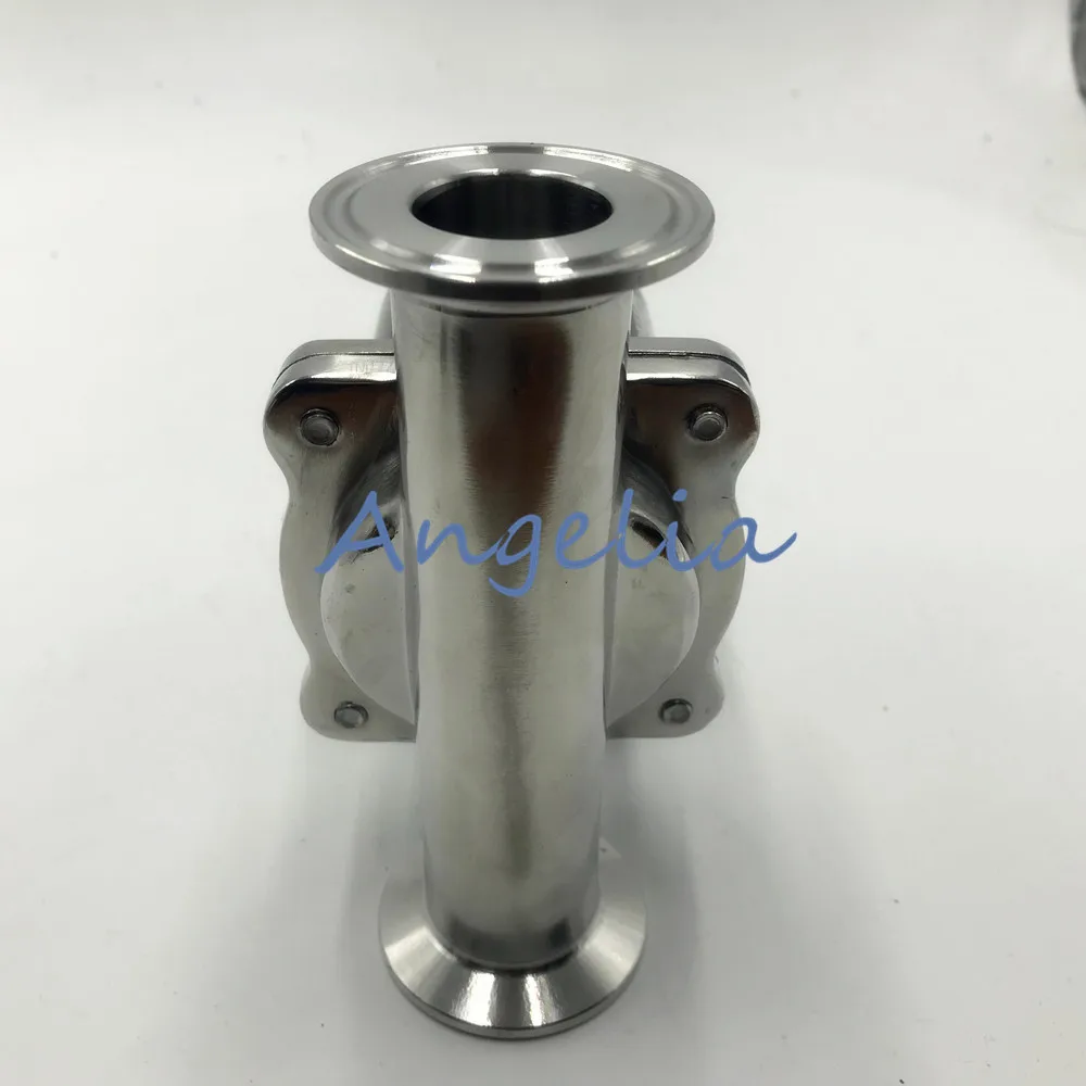 AC220V DC24V " DN50 Электрический санитарный Соленоидный клапан Tri Clamp OD 77 мм нержавеющая сталь 304 нормально закрытый
