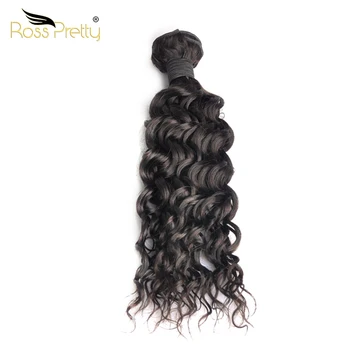 

Ross Pretty Hair Brazilian Natural Wave Bundles 1/3/4 Bundles 100% Human Hair Weave Bundles Natural Color Remy Hair Extensions