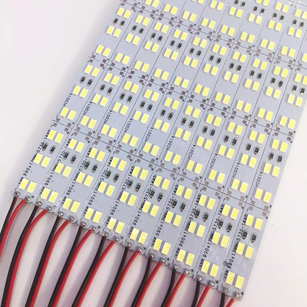10 шт * 50 см DC 12V 24V SMD 5730 5630 Светодиодный Жесткий Газа Бар светильник Теплый Холодный