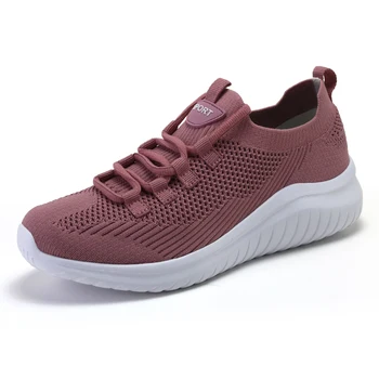 

2020 Spring Summer Women Sport Shoes Black Pink Tennis Shoes for Women Sneakers Jogging Walking Breathable Ladies Trainers Cheap