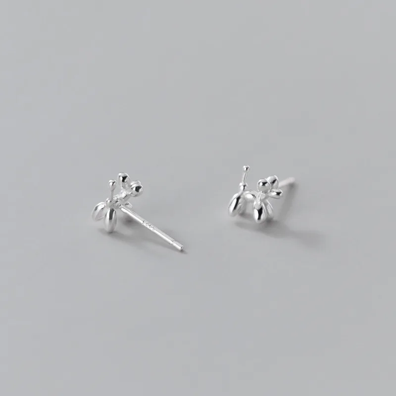 LKO New Arrive Cute Puppy/Dog 925 Sterling Silver Small Animal Stud Earrings for Women Girls Minimalist Fine Jewelry Ornaments - Image 5