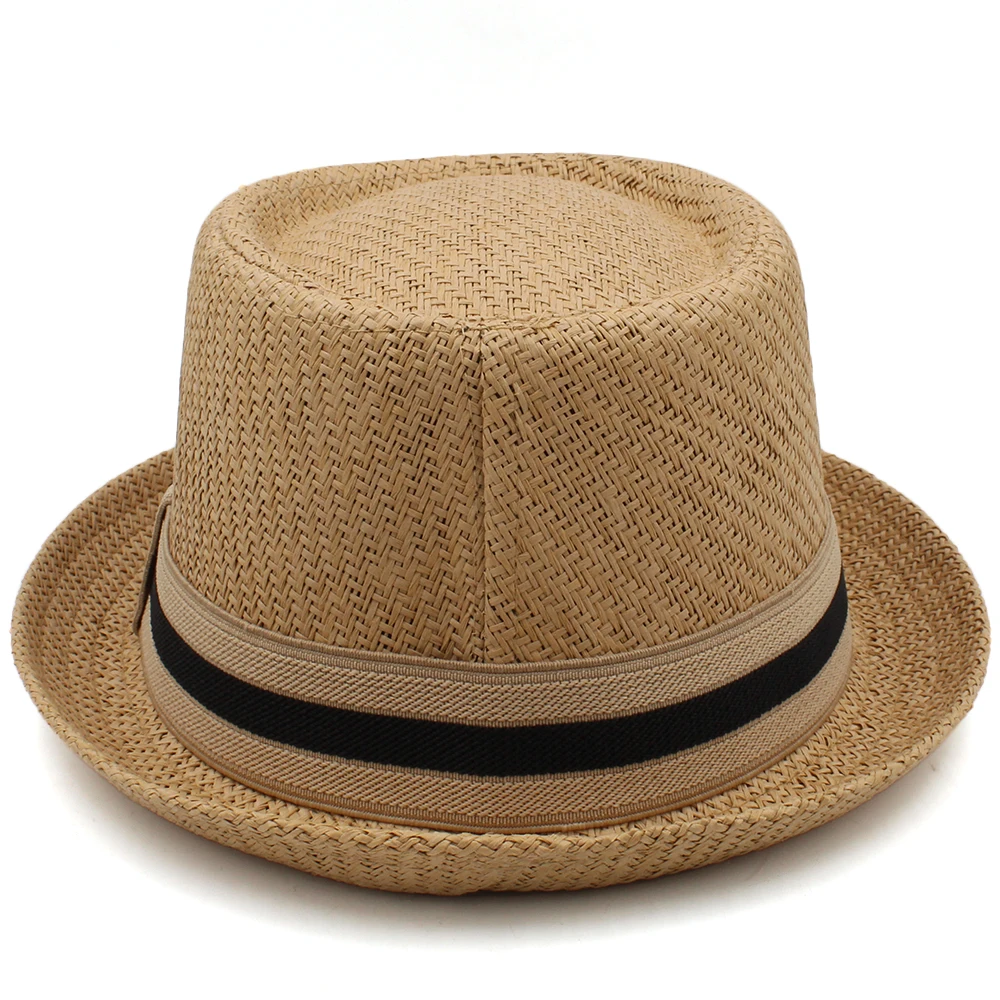Classic Straw Pork Pie Hats for Men and Women - Summer Fedora Trilby Sunhats 7 H6e81214327c04b94b9eea951d37c9eeaI