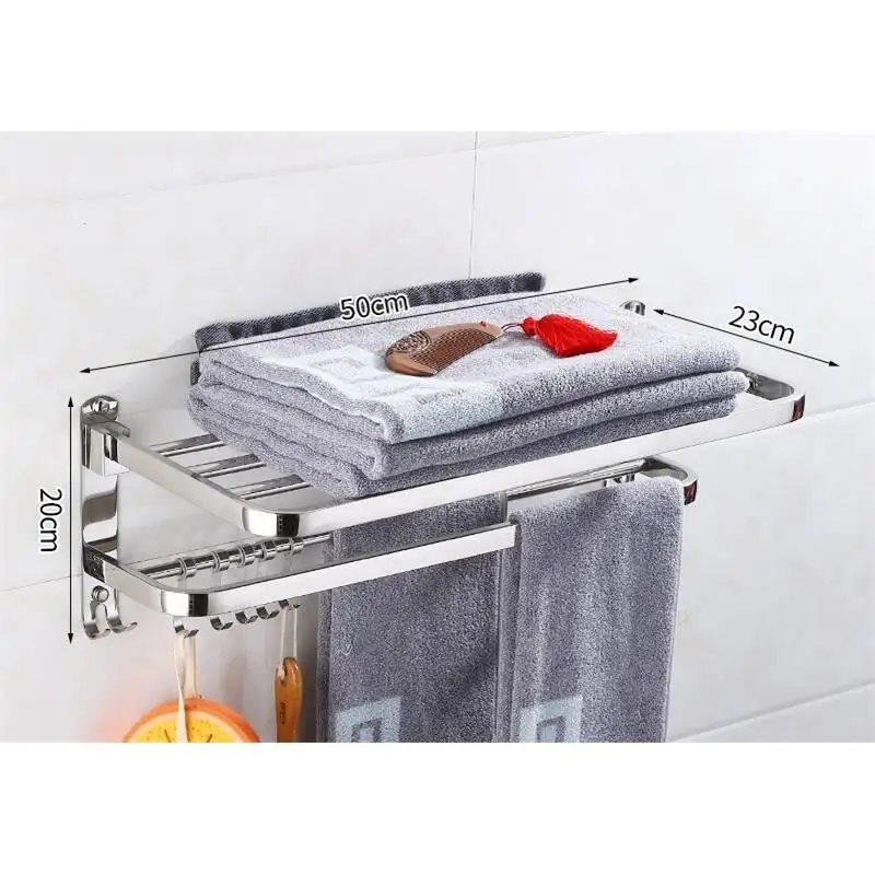 Version H Сушилка Prateleira стойки настенная Meuble Salle De Bain Repisas шкафы из стали Estante аксессуары для ванной комнаты настенный душ Banheiro Ванная комната полка - Цвет: Version H