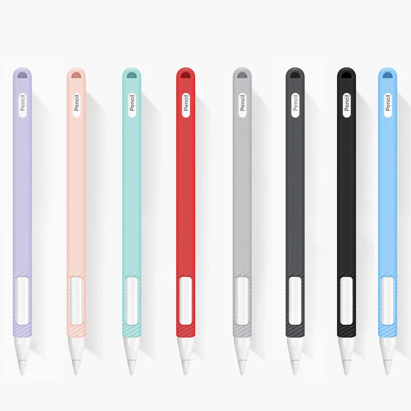 Купить For Apple Pencil 2 Case Colorful Soft Silicone for iPad Pro Tablet Touch Pen Stylus Protective Sleeve Cover  Мобильные телефоны и | Mobile Phone Stylus (4000039138825)
