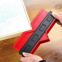 

2021NEW Mintiml Multifunctional Contour Profile Gauge Duplicator 5/10inch Tiling Laminate Tile Edge Shaping Wood Measure Ruler