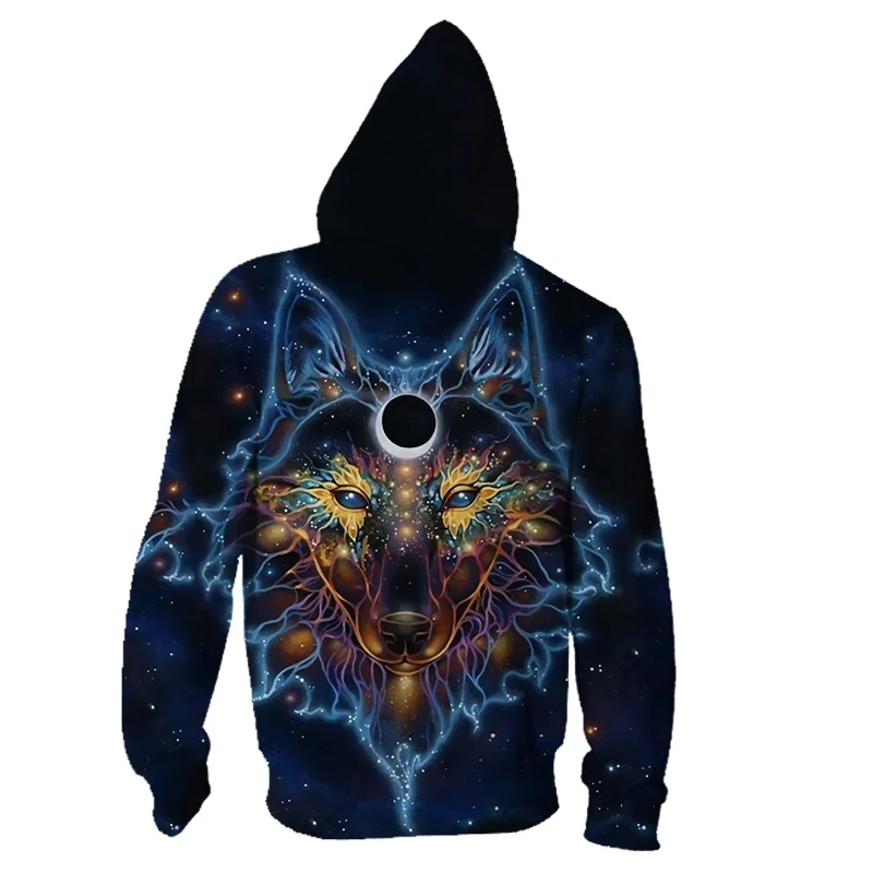 XS-5XL новейший Волк 3D принт животные крутые забавные Hooides мужские с длинным рукавом осень зима мужской модный свитер Hooides