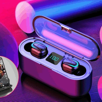 

Private model Bluetooth headset waterproof wireless movement 5.0 digital display charging box for ear private model