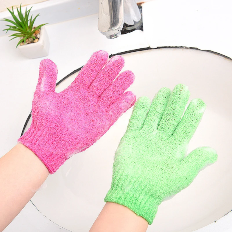 Пять пальцев банное полотенце в виде перчатки для ванны душ яркие цвета мытье тела спа ванна скруббер Чистая щетка банные принадлежности многоцветный