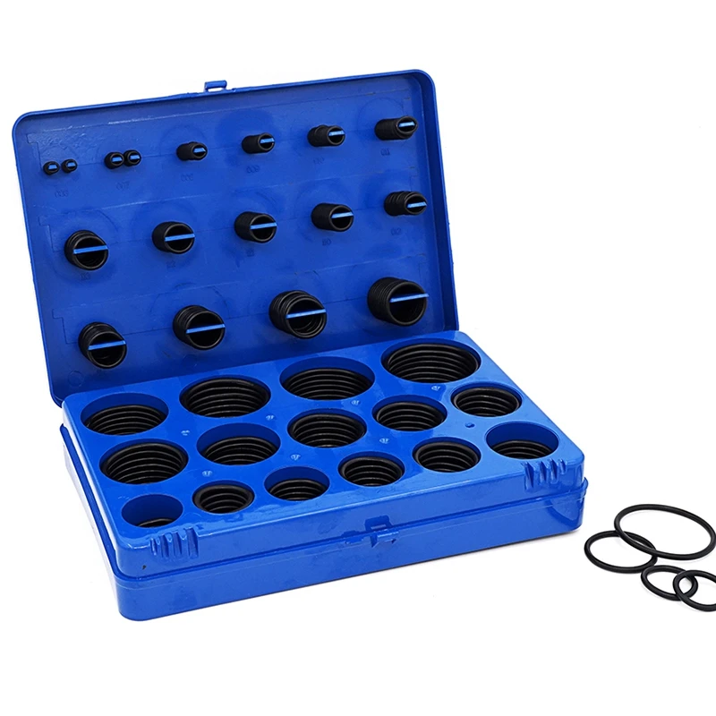 

382Pcs Rubber Ring Nbr O Rings Kit 30Sizes Nitrile O-Ring Seal Set Sealing Rings Gasket Assortment Set Kit Box Oil Waterproof