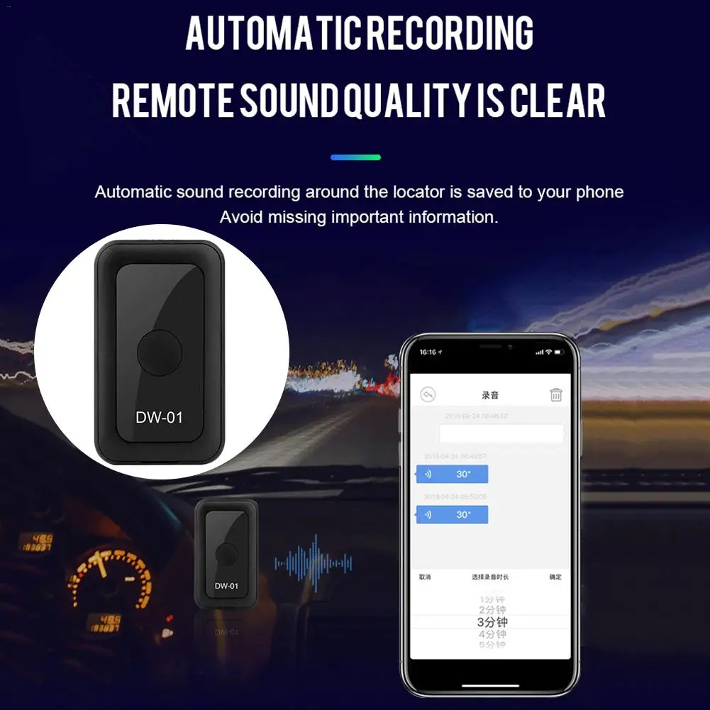  Versteckte Fahrzeuge GPS Tracker Wasserdicht Echtzeit Fahrzeug GPS Tracker Anti Theft Alarm Auto Tr