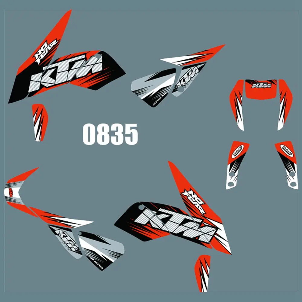 

for KTM DUKE 690 2012-2019 New Full Graphics Decals Stickers Custom Number Name Glossy Bright Stickers Waterproof