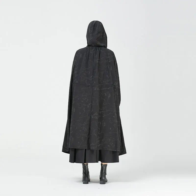 XITAO Patchwork Print Pattern Trench Women 2020