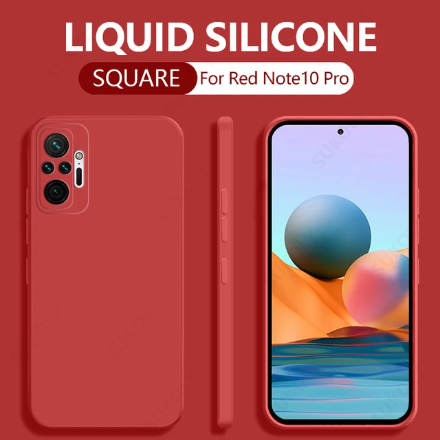 Luxury Square Phone Case For Xiaomi Redmi Note 10 11 9 Pro 10s 9s 8 7 Pro 9 9A Poco F3 X3 NFC GT M4 Mi 11 10T 11T Pro Lite Case Red