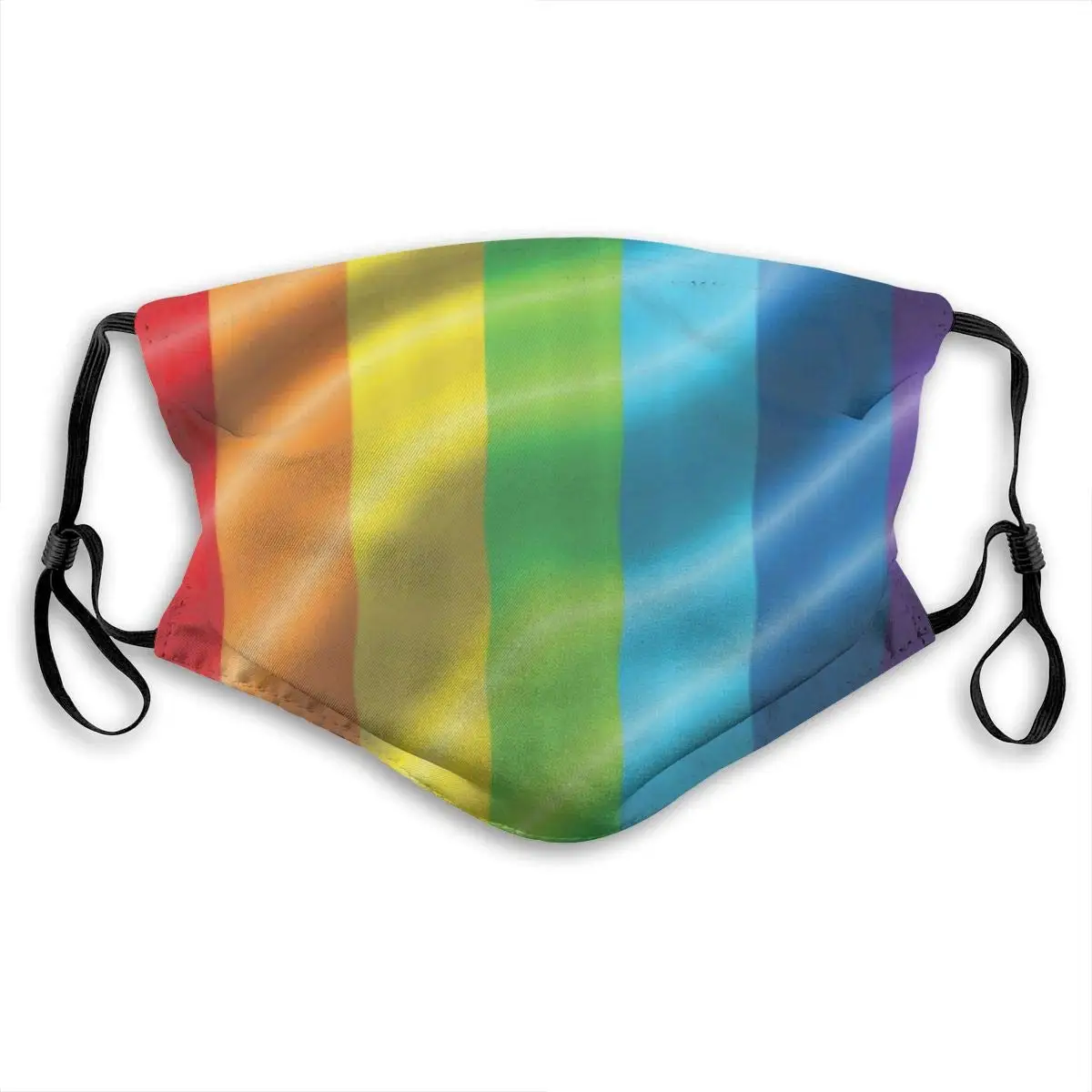 

Fillter Cloth for Women Rainbow Flag Gay Pride Adjustable Waterproof Cloth Dustproof Ear Loops for Cycling Double Protection