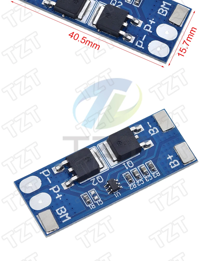 TZT 2S 3A 4A 5A 8A 10A 13A 20A 7,4V 8,4V Li-Ion 18650 Lithium-Batterie-Schutzplatine / BMS-Platine Standard / Balance – Detail 16