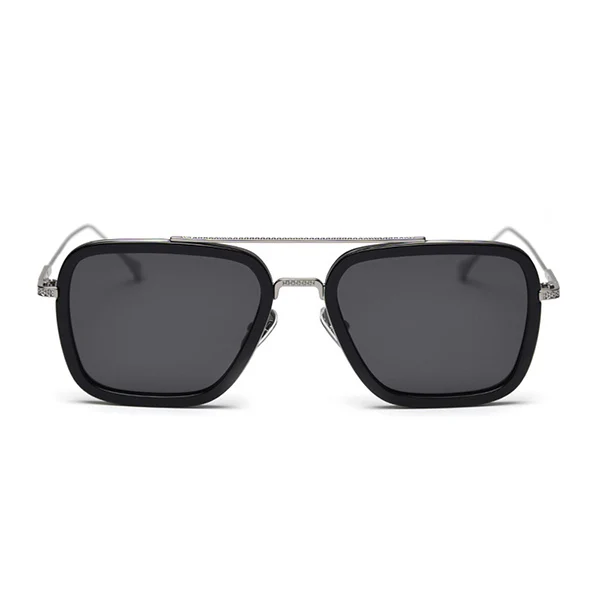 Gun Grey SHAUNA TR90 поляризованные Квадратные Солнцезащитные очки женские модные солнцезащитные очки Железный человек мужские очки для вождения - Цвет линз: Gun Grey