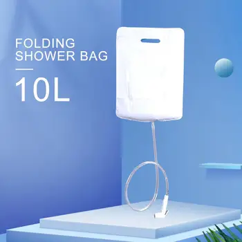 10L Camping Shower Water Bags With Dry Bag Portable Outdoor Folding Camping Shower Bag Hiking Bath Bag Camping Equipment 1
