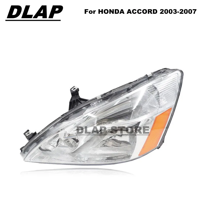 Car Lights For HONDA ACCORD 2003 2004 2005 2006 2007 Front Bumper Driving Headlight Headlamp Yellow Type Head Light Lamp | Автомобили и