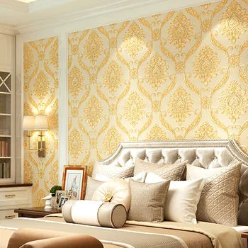 

9.5m waterproof PVC wallpaper European style wallpaper for bedroom living room office kitchen wall papers home decor bedroom