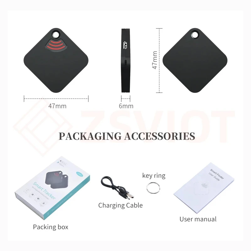 Tuya Smart Tracker Device Mini Tag Key Child Finder Pet Tracker Location Bluetooth Smart Vehicle Anti-lost key finder anti lost tracker bluetooth tracker
