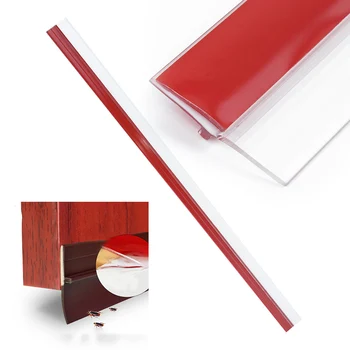 

Adhesive Under Door Sweep Weather Stripping Soundproof Rubber Bottom Seal Strip Brown/ White/ Gray/ Transparent
