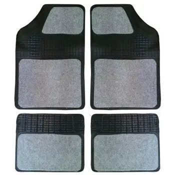 

TAPPETINI UNIVERSALI IN GOMMA E MOQUETTE GRIGIO-CHIARO PER AUTO 4pz REBECASHOP