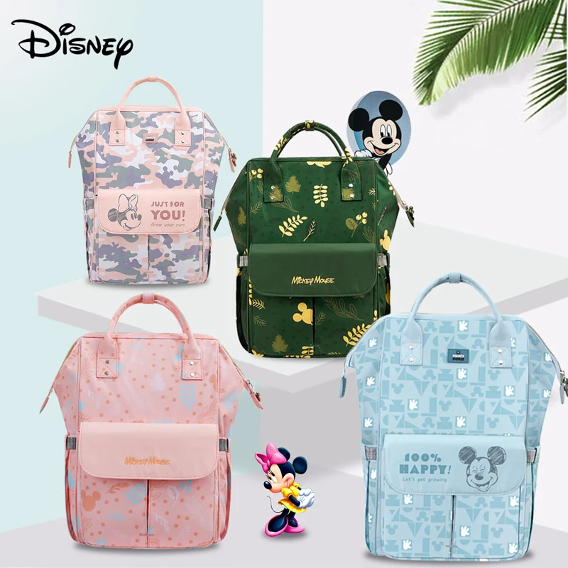Сумка для подгузников Disney детская многофункциональная сумка с Usb и Микки Маусом