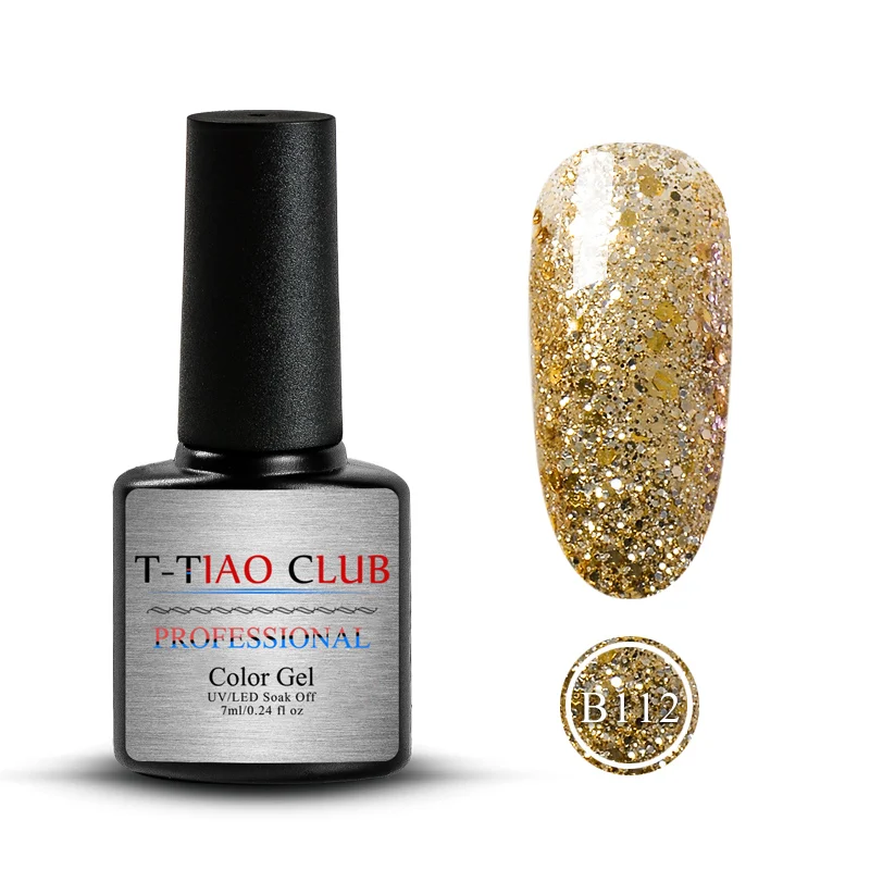M30540 T-TIAO CLUB 7 мл Лак для ногтей блестки гибридные Лаки Блестящий Гель-лак для ногтей долговечный замачиваемый лак для ногтей - Цвет: M30540