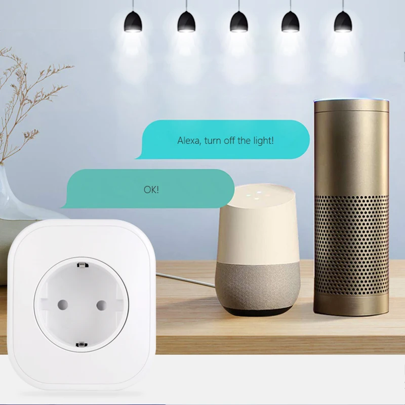 Smart WiFi Plug APP Remote Control Socket Voices Timing Home Outlet Switch ALI88