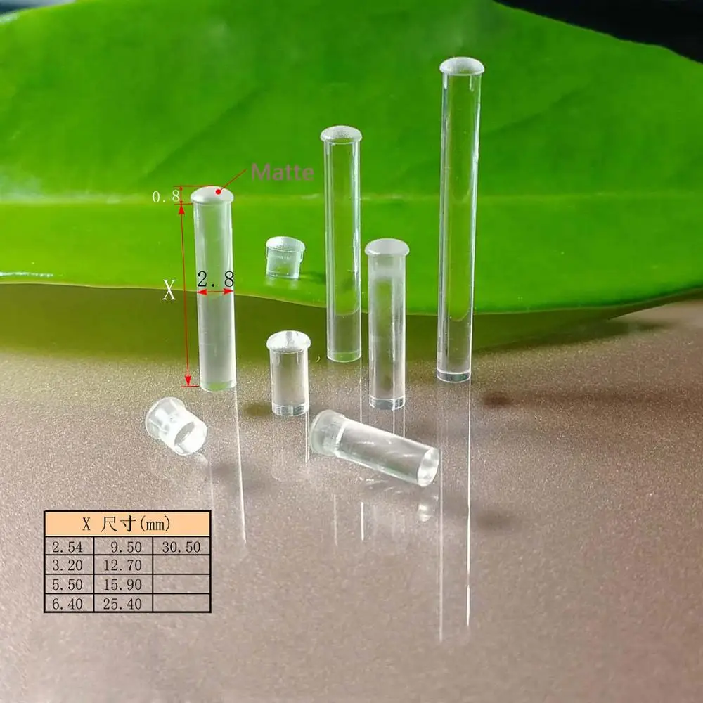 

2.8 diameter transparent light guide column led patch light guide column cylindrical light source column pc indicator light high