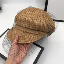 Чистая соломенная шляпа пляжная шляпа Женская солнцезащитная Кепка бумажная шляпа Праздничная Кепка дорожная дикая сетка головной убор из пряжи tide