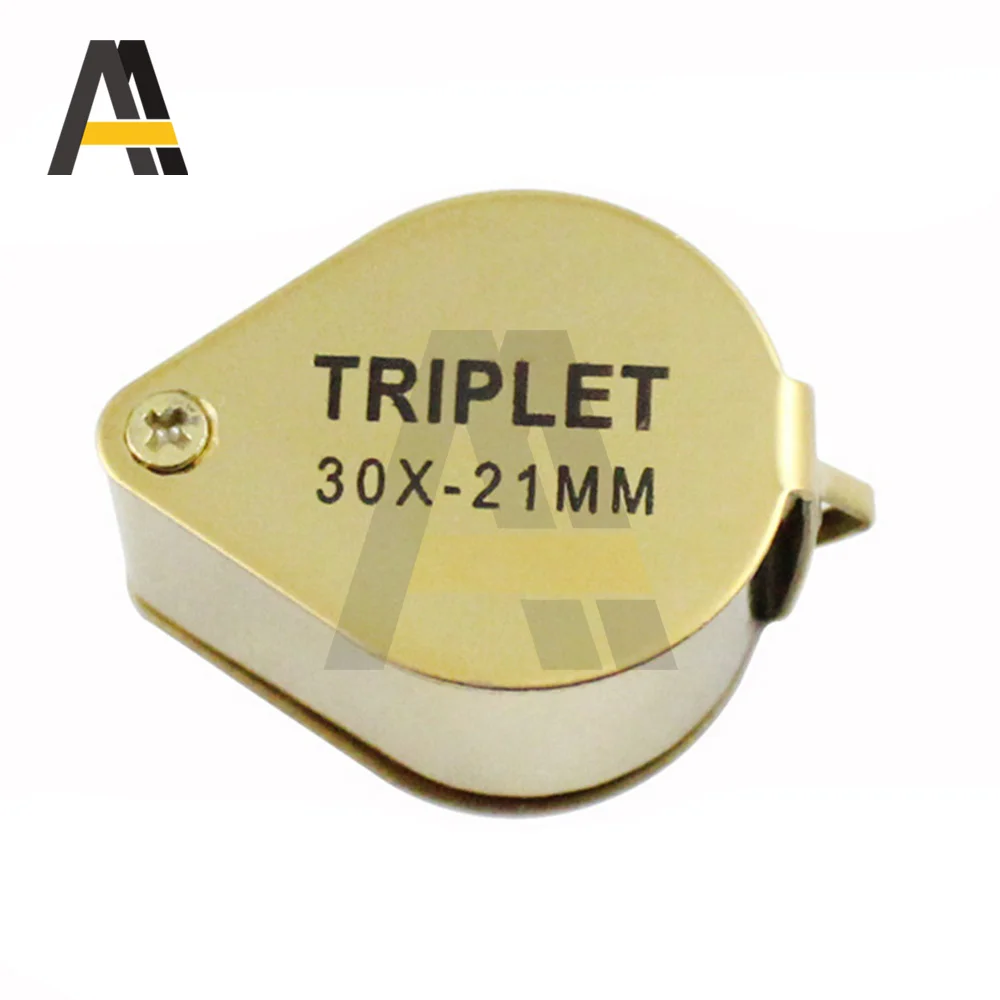 Portable Folding Jewllery Loupe 30X 20X 10X Magnifying Glass Pocket Size Jewllery Magnifier Glasses 30X Magnification Metal 5