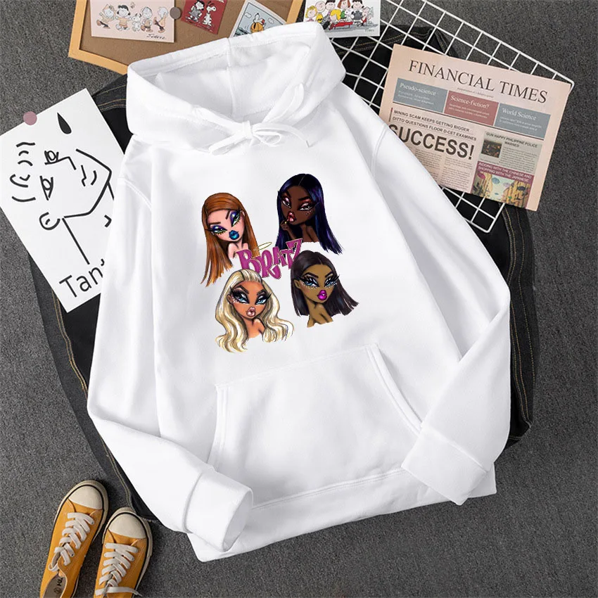 

Pretty Bratz Letter Hoodie New Fashion Men Women Oversized Loose Casual Sweatshirts Hoodies Harajuku Fleece Pullovers Hoody