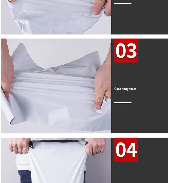 100 Sacchetti Autosigillanti Per Posta, In Poli, 4 Misure Da 25 Da Ogni ISOUL Da Piccola A Grande, Confezione Da Lettere Assortite Per Spedizione Postale Di Spedizione (grigio - Foto 12