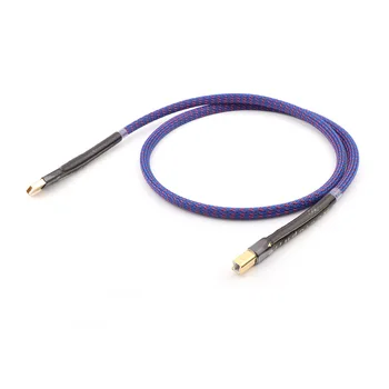 

Hi-End QED OCC silver plated USB audio cable data USB cable DAC USB hifi cable A-B usb cable USB plug connector