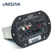 UNISIAN Bluetooth автомобильный аудио усилитель 30 Вт-100 Вт usb-диск кардридер сабвуфер твитер усилитель Hifi бас усилитель пульт дистанционного управления