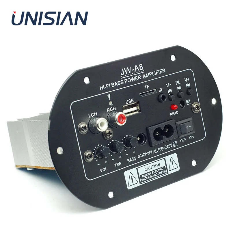 UNISIAN Bluetooth автомобильный аудио усилитель 30 Вт 100 usb диск кардридер сабвуфер твитер