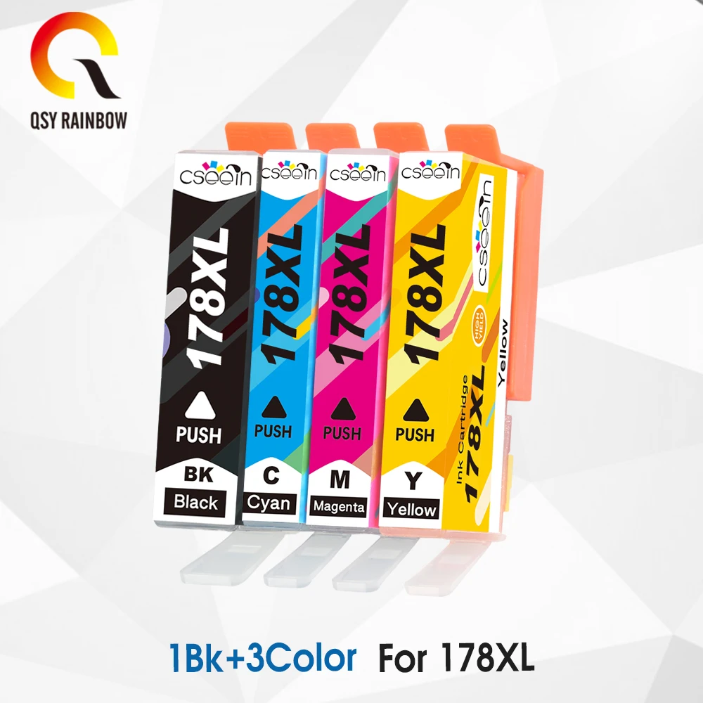 CMYK Запасные Принадлежности для HP 178 XL 178XL HP178 HP178XL Photosmart 5520 5522 5524 6510 6512 6515 6520
